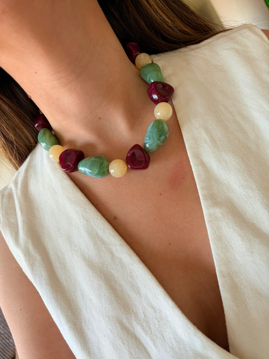 Collar Vera verde agua
