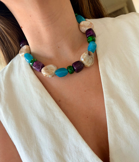 Collar Manon celeste