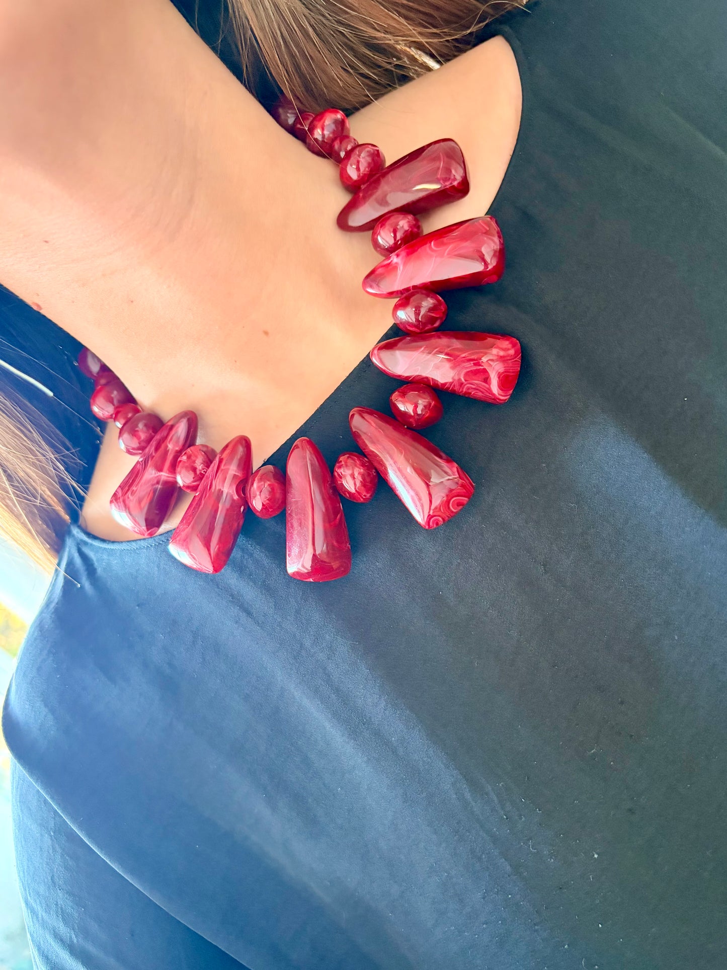 Collar Margot Rojo