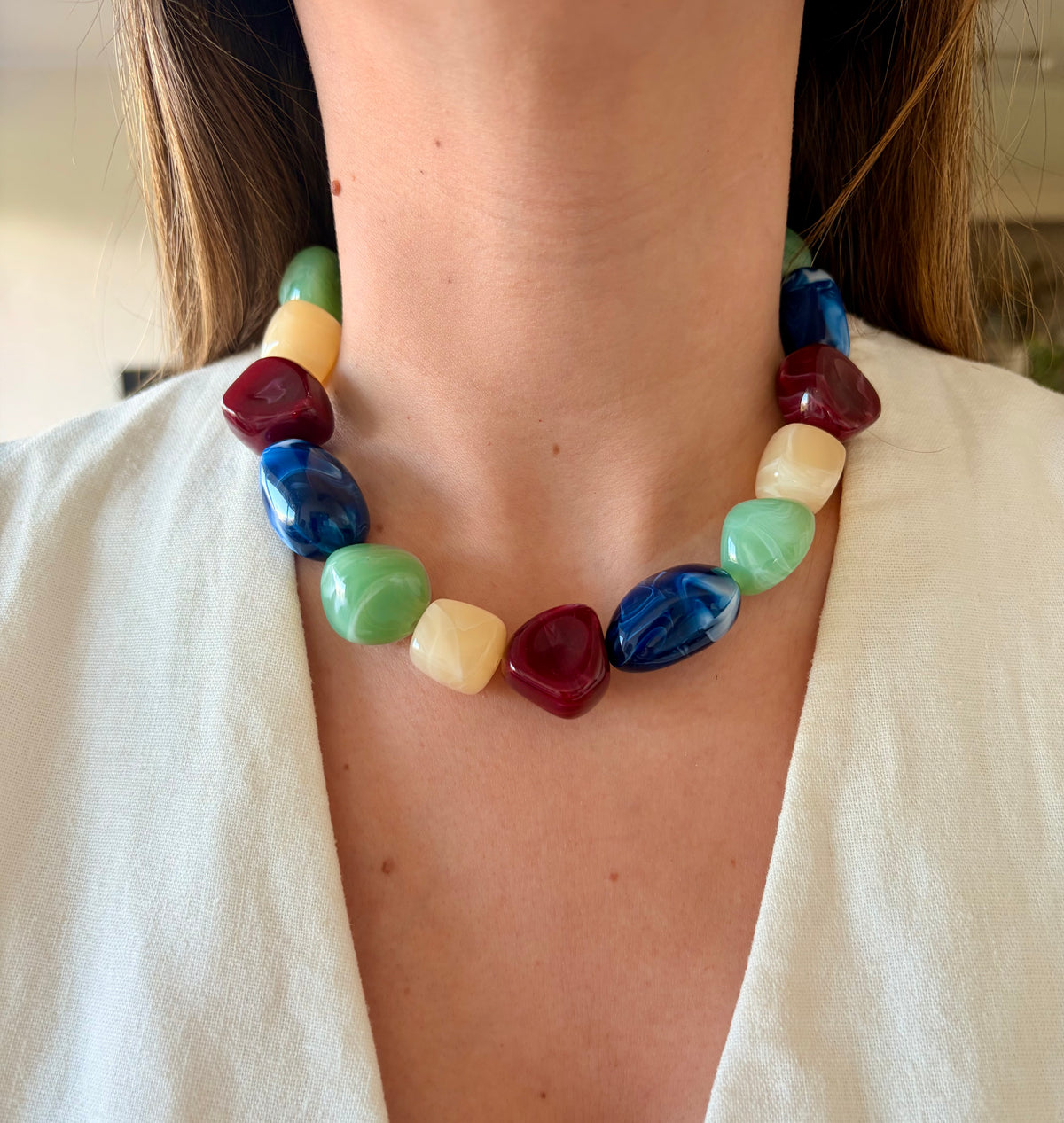 Collar Vera azul