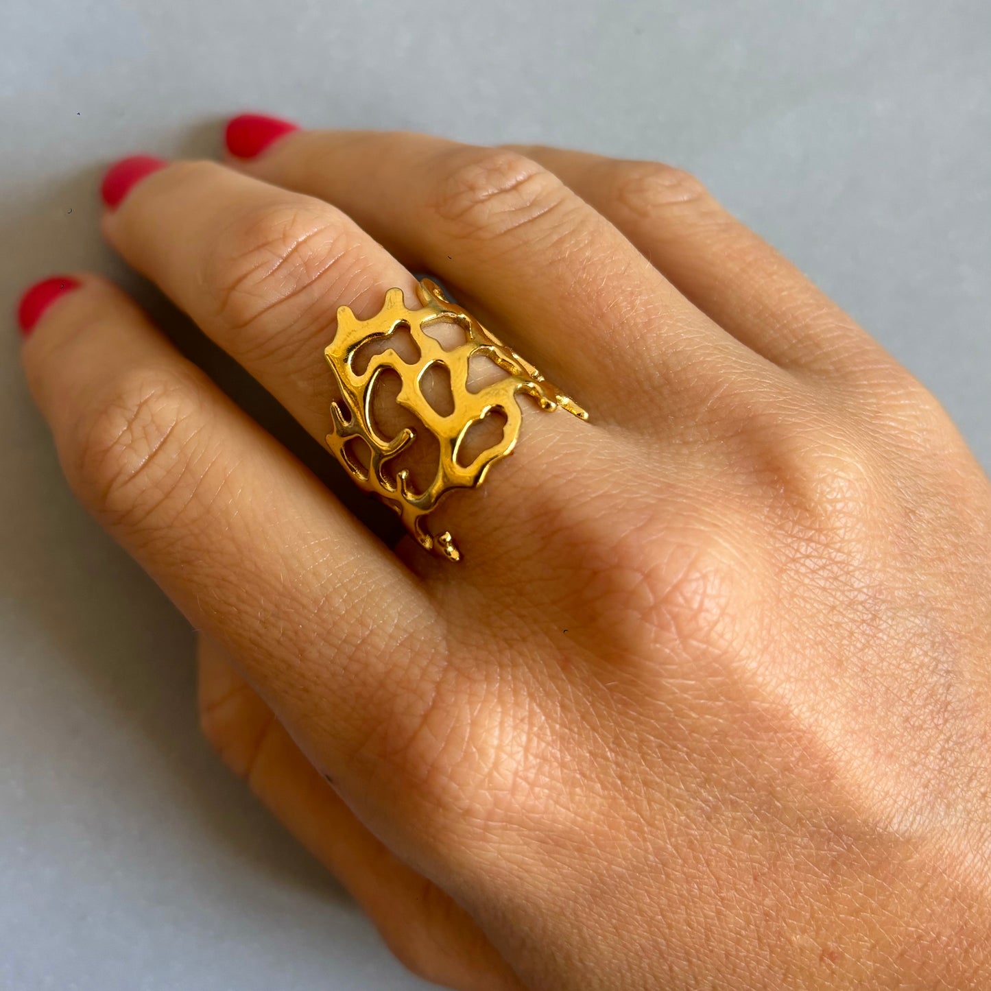 Anillo Red dorado