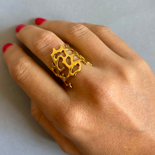 Anillo Red dorado