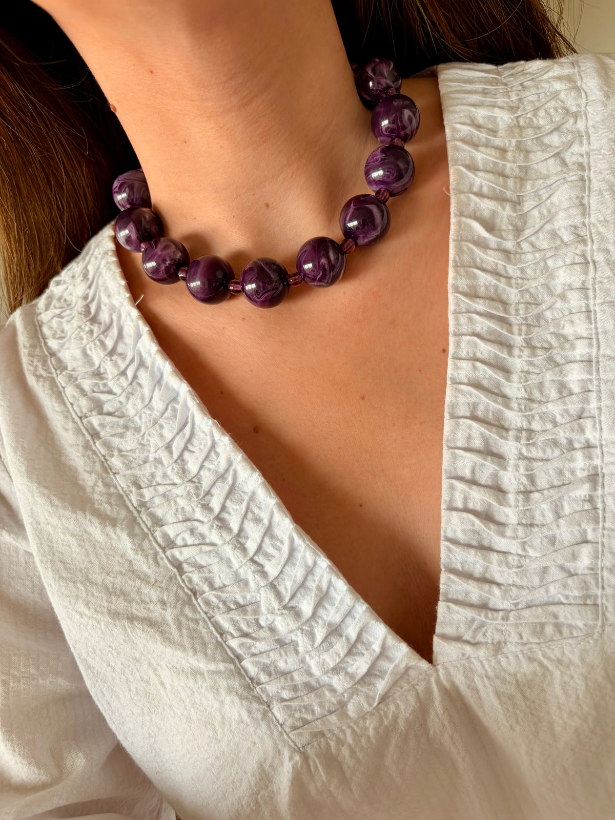 Collar Coco violeta