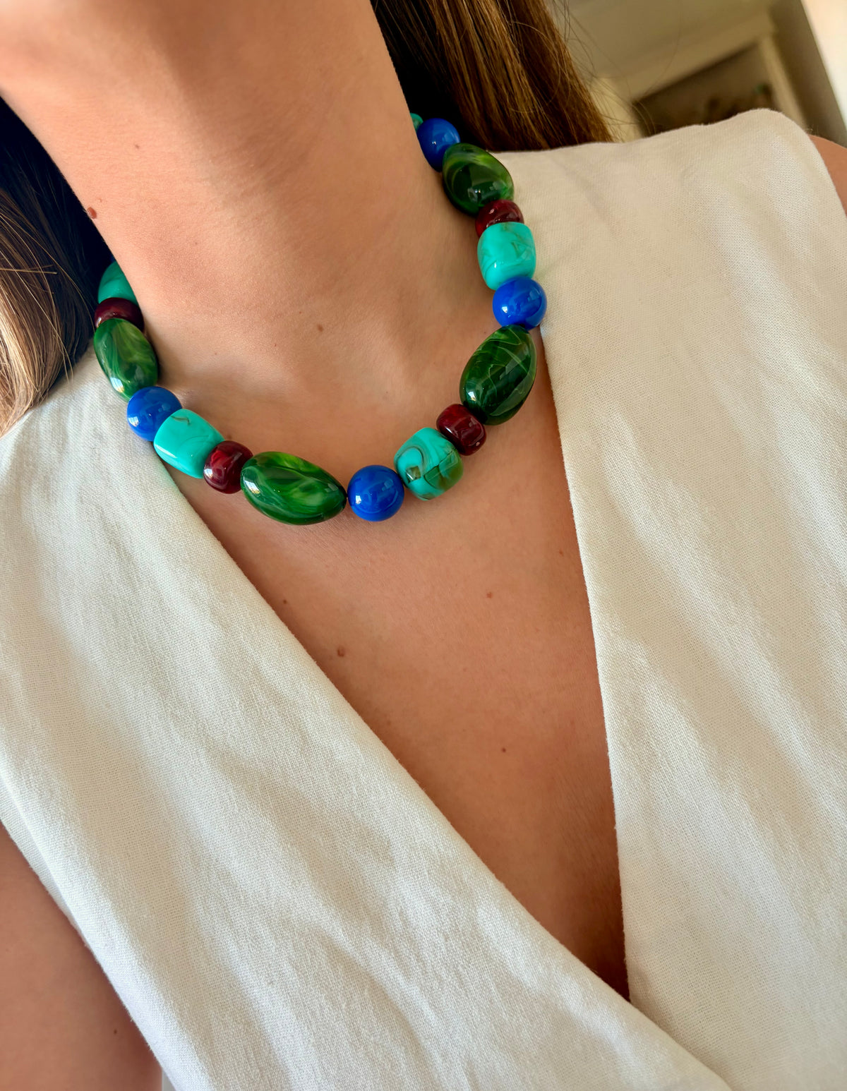 Collar Morales verde