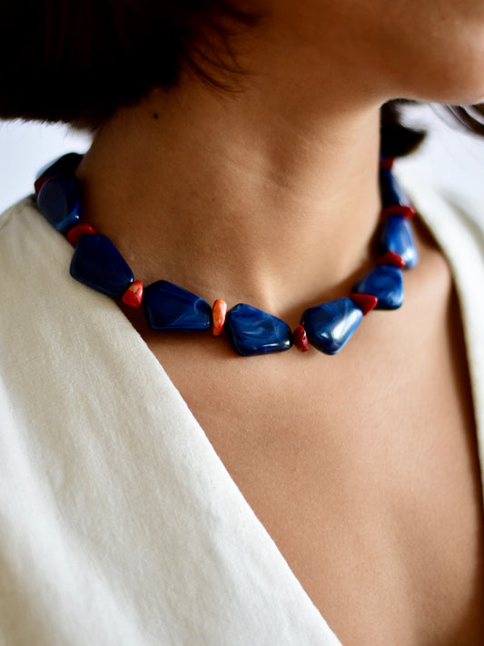 Collar Magna azul