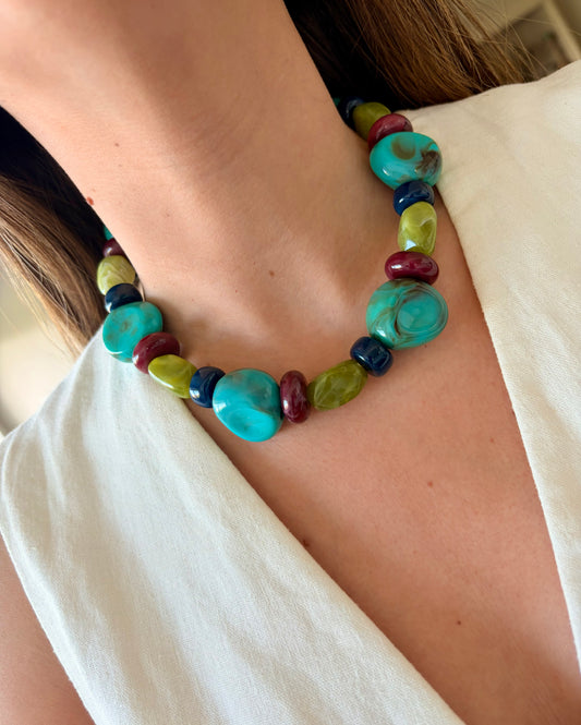 Collar Manon turquesa