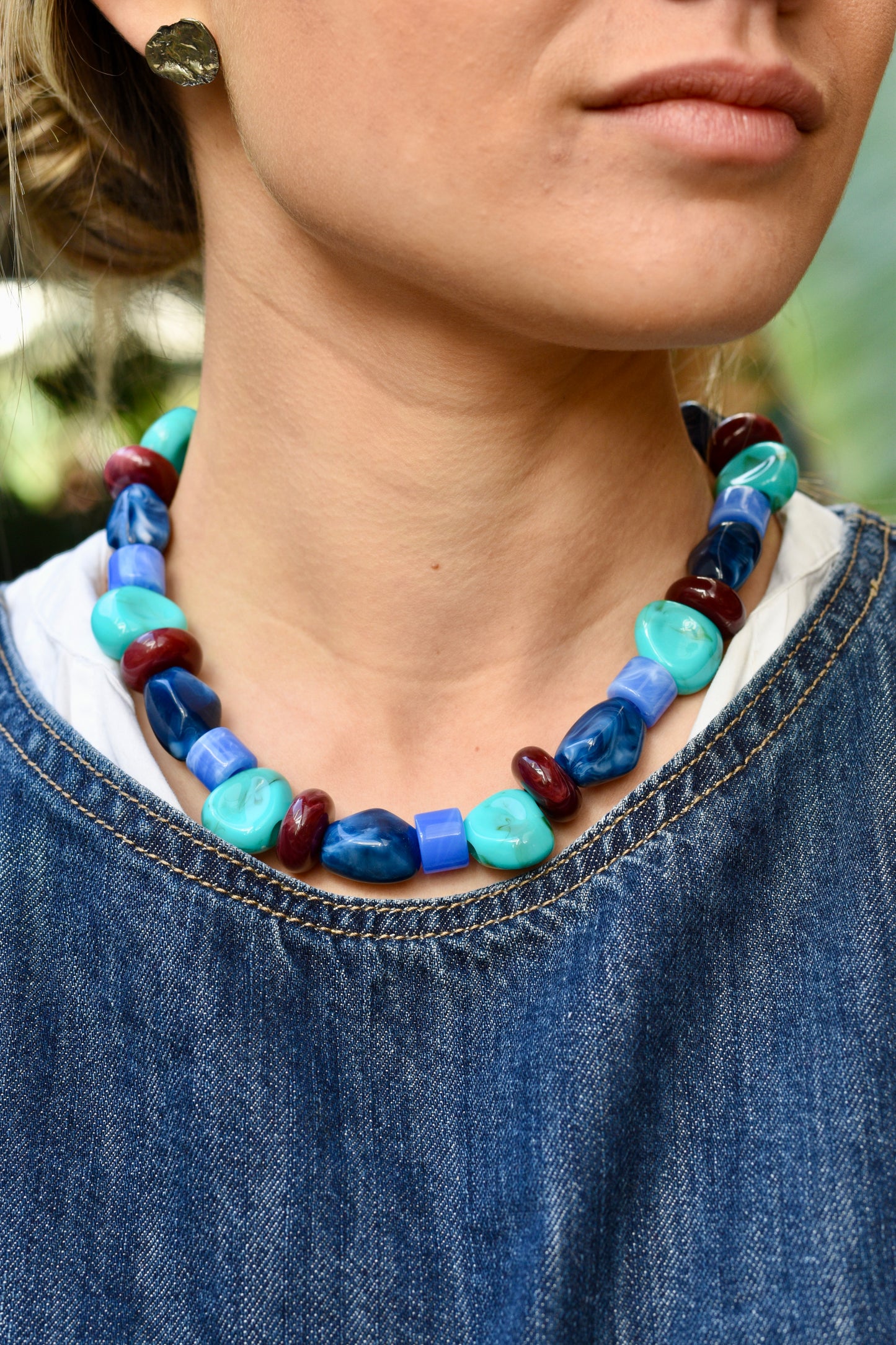 Collar Monaco turquesa