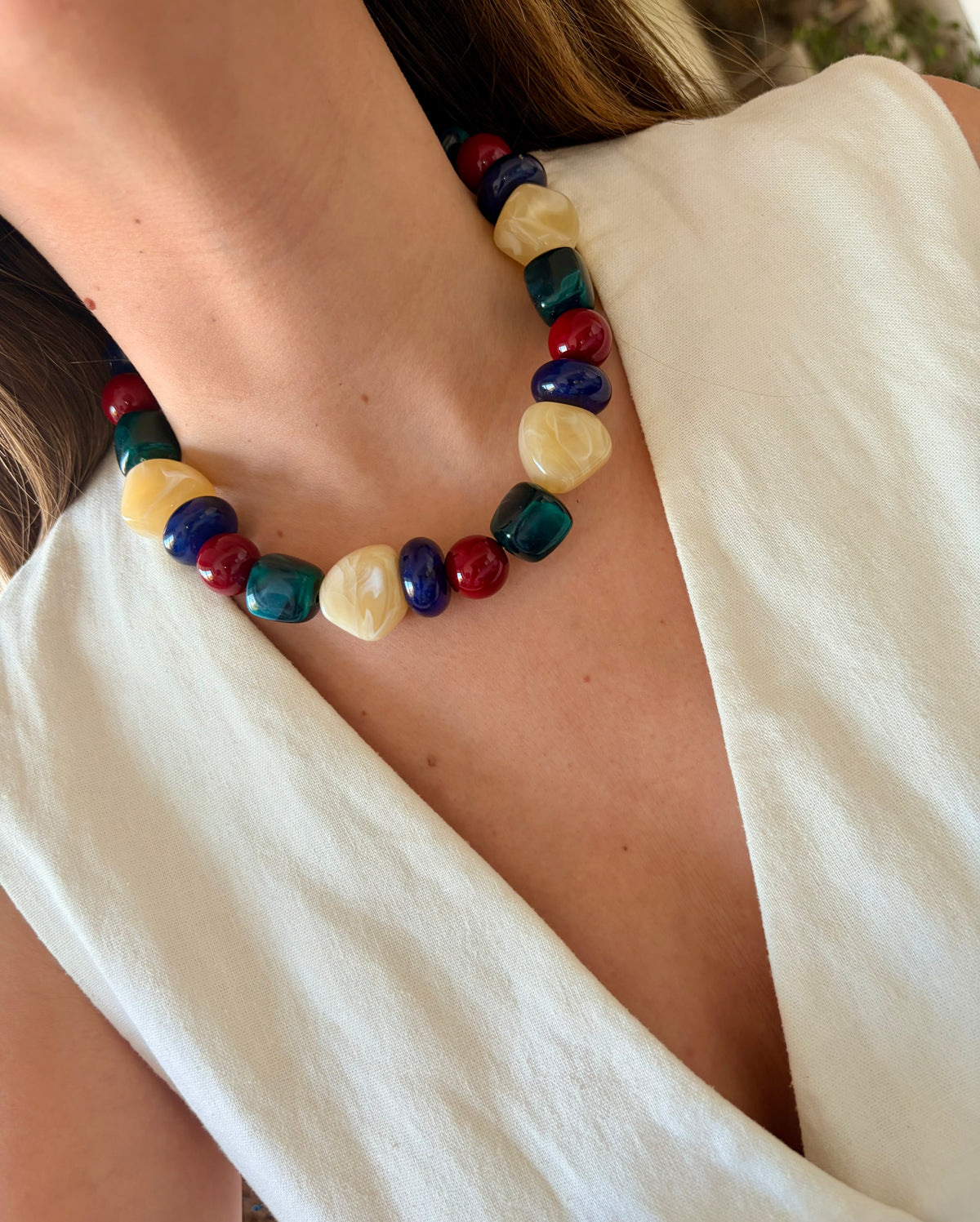 Collar Vera bordo