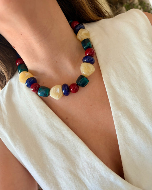 Collar Vera bordo