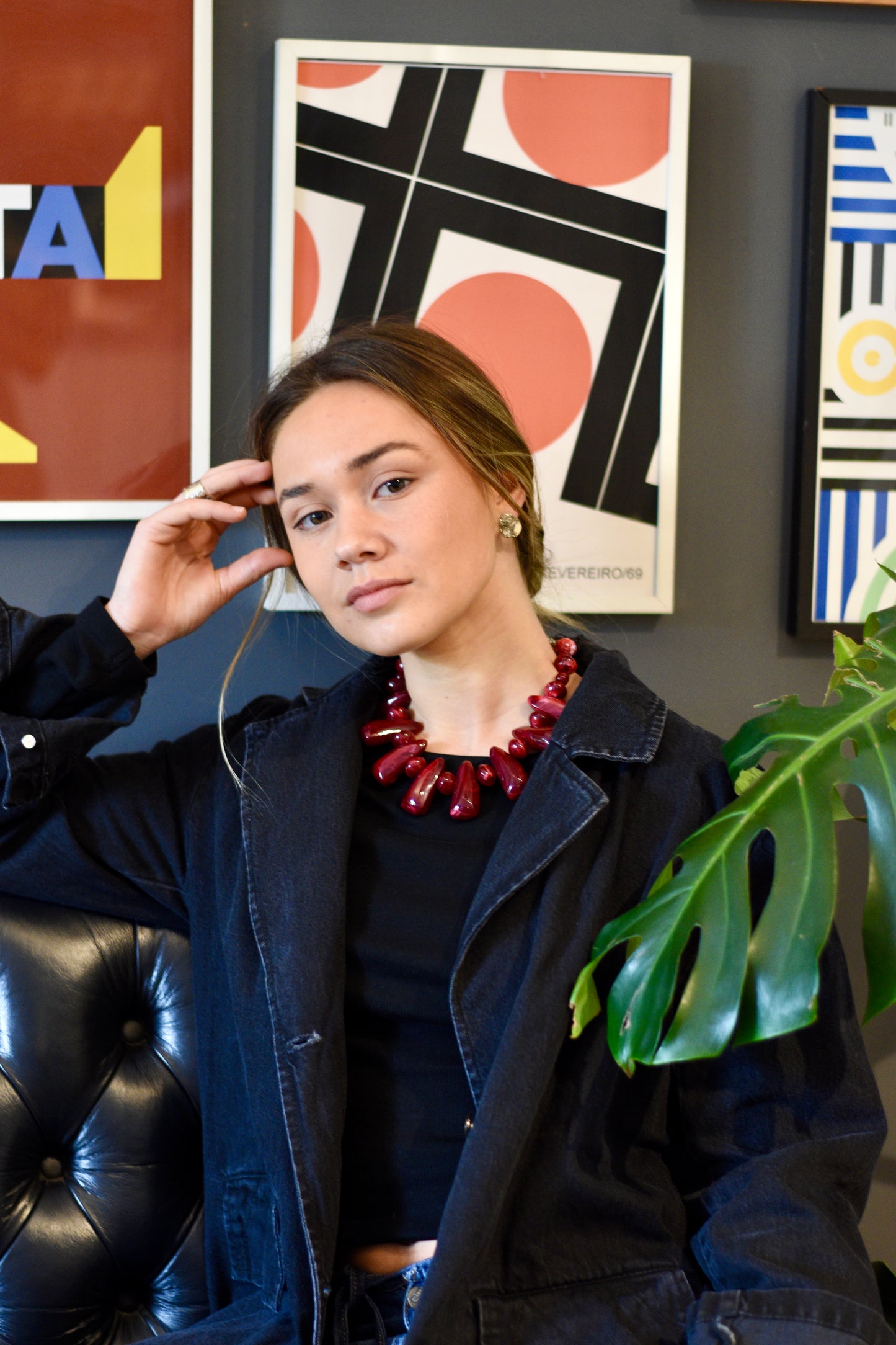 Collar Margot Rojo