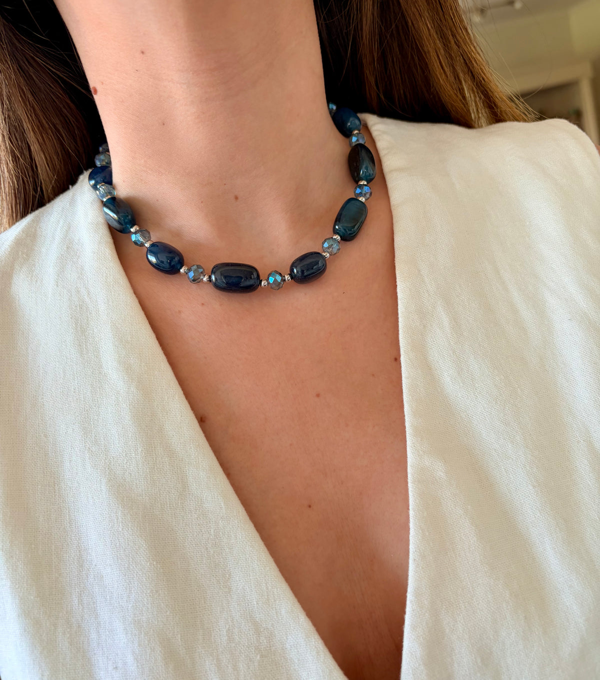 Collar Tempo azul