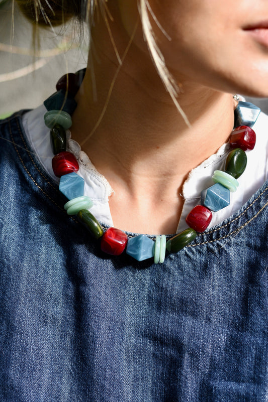 Collar Cora bordo