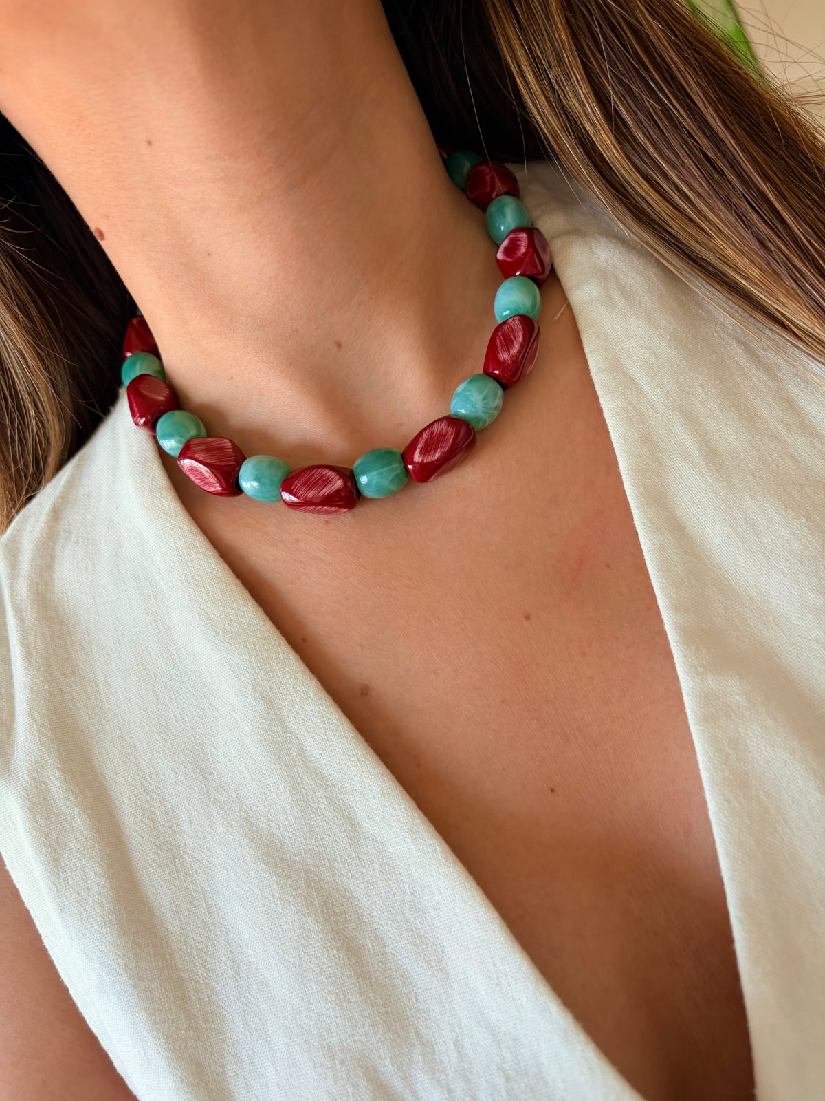 Collar Chemi rojo