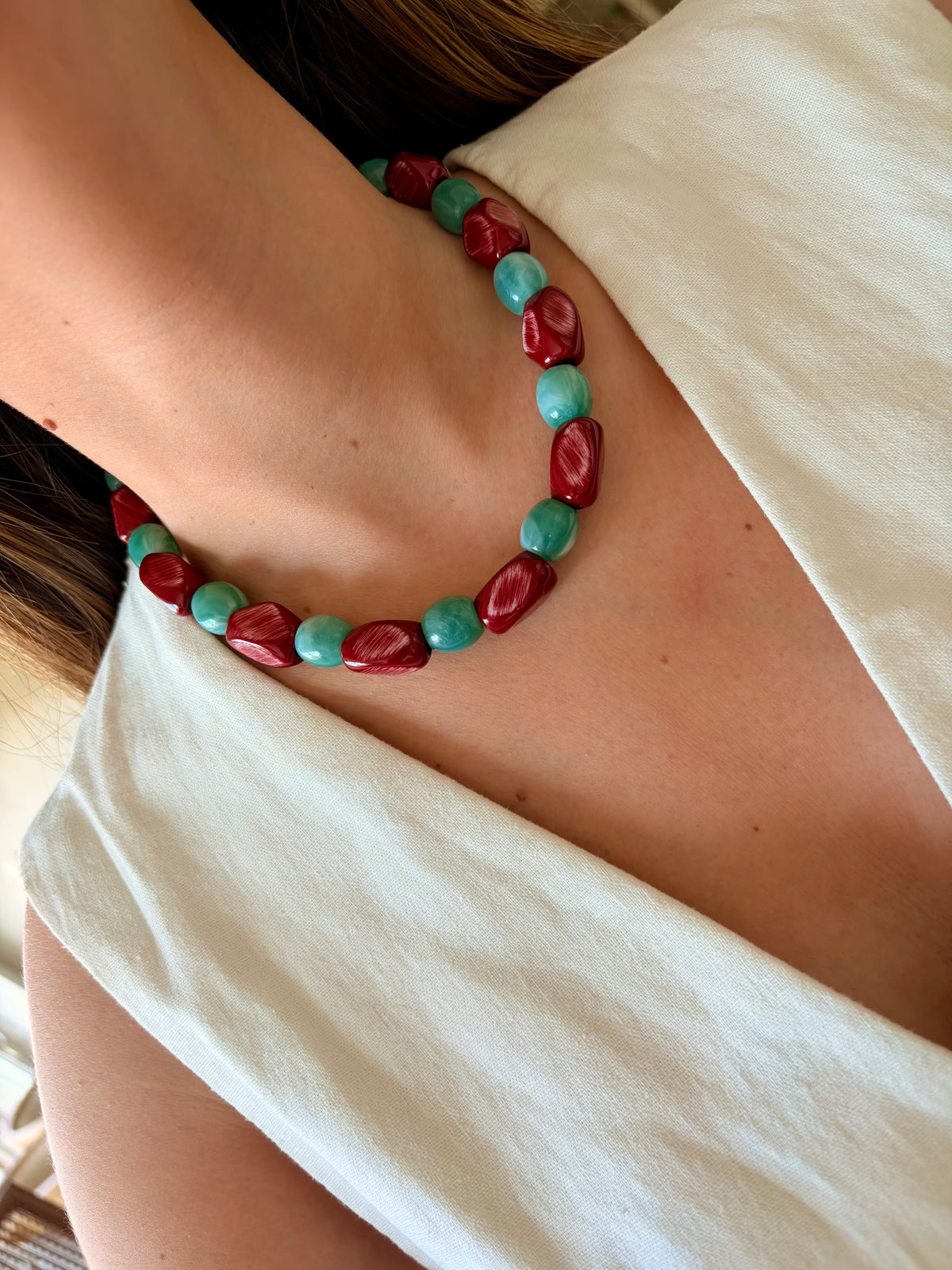 Collar Chemi rojo