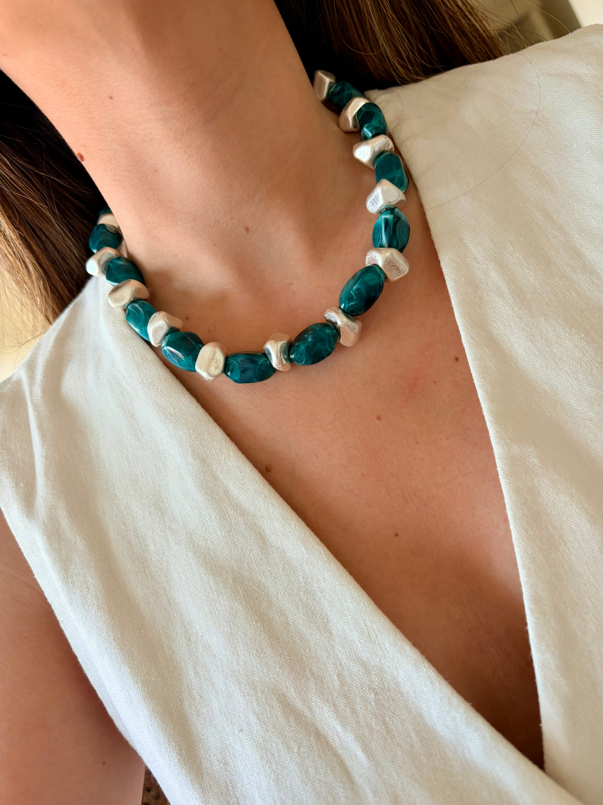 Collar Musas turquesa