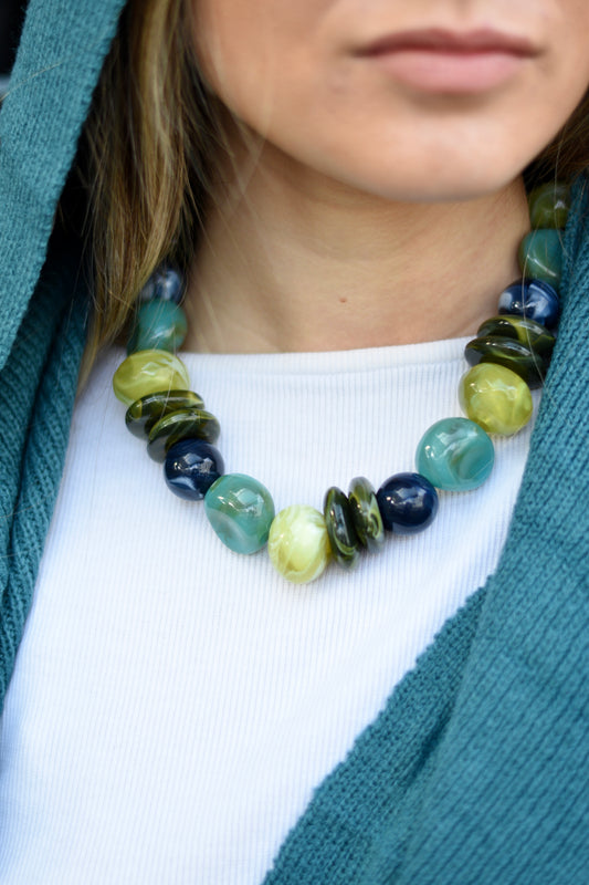 Collar Cora azul