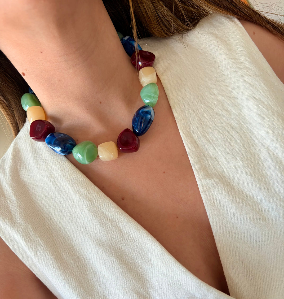 Collar Vera azul