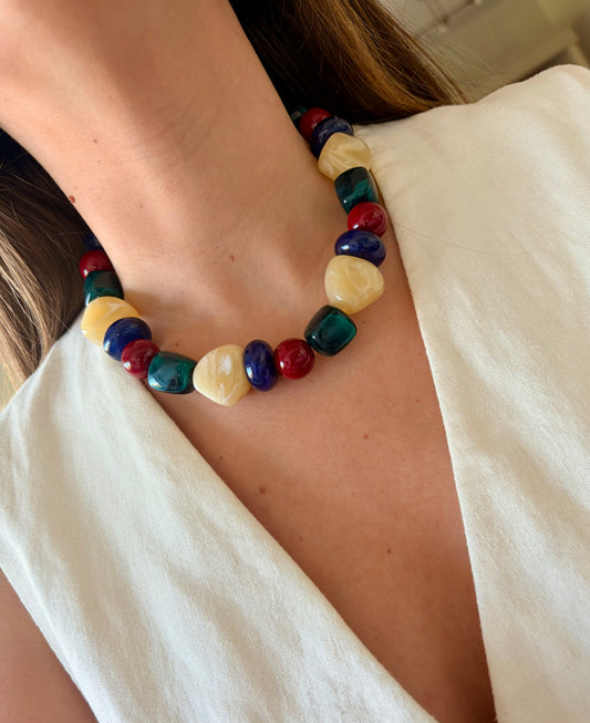 Collar Vera bordo