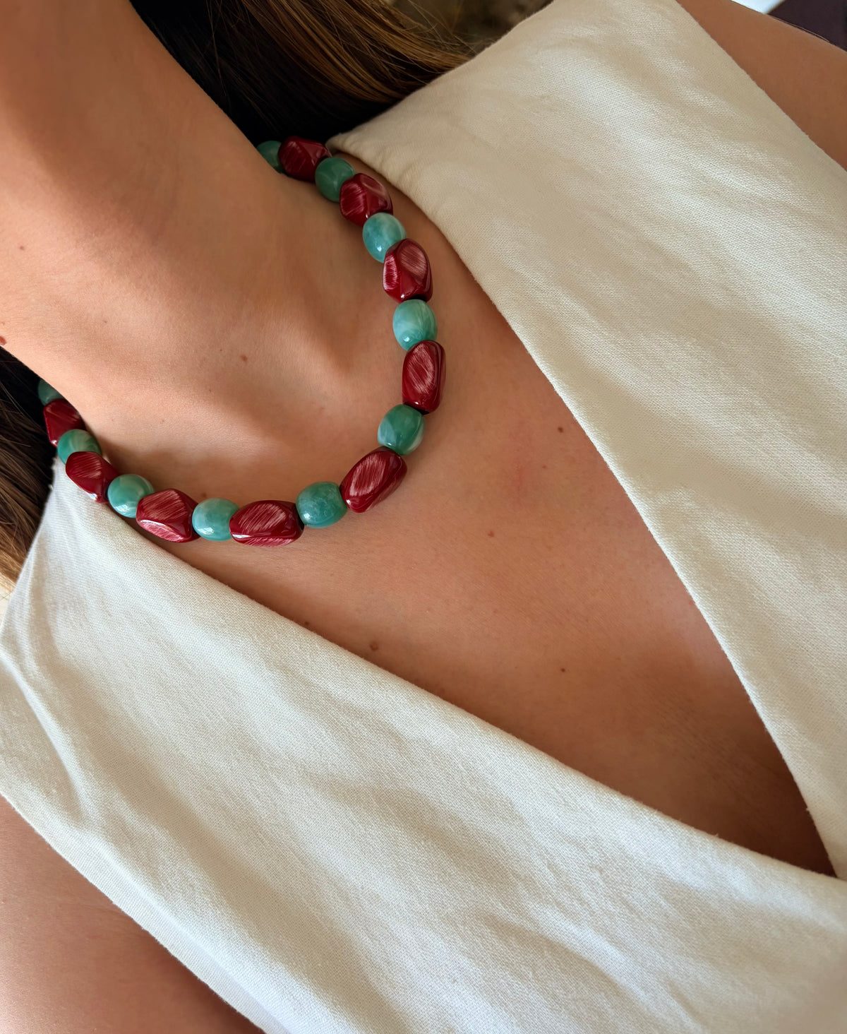Collar Chemi rojo