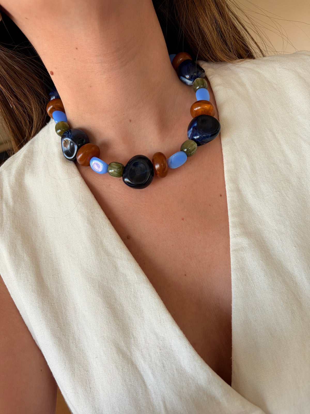 Collar Manon azul