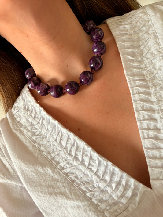 Collar Coco violeta