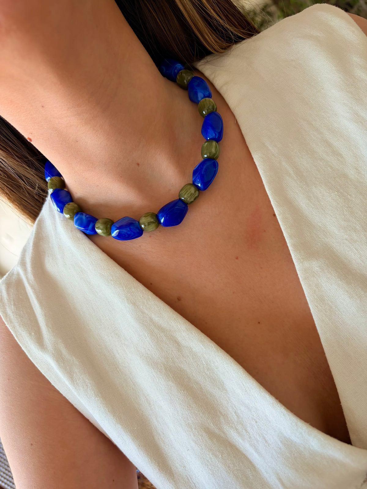 Collar Chemi azul