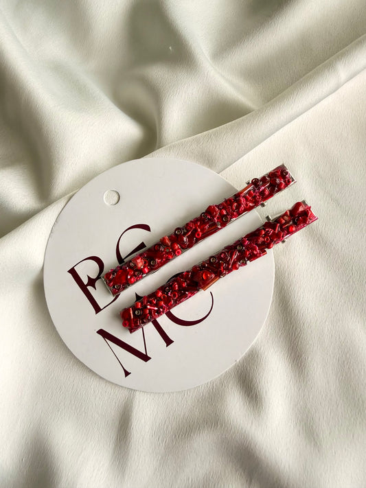 Broche Ancelmo rojo