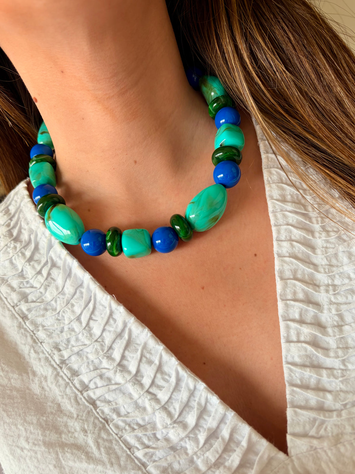 Collar Morales turquesa
