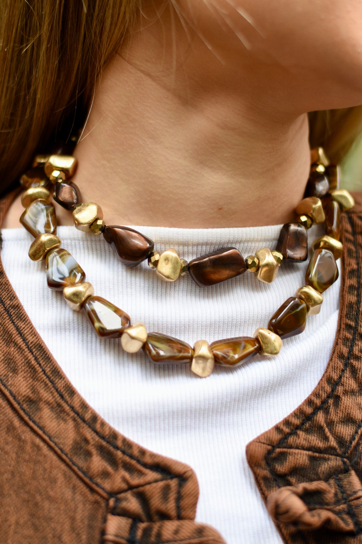 Collar Iris Marrón