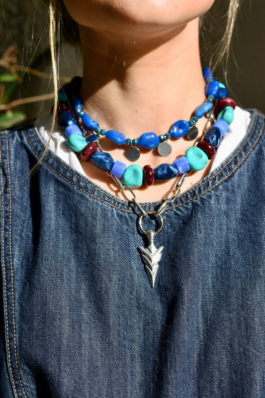 Collar Lilo azul