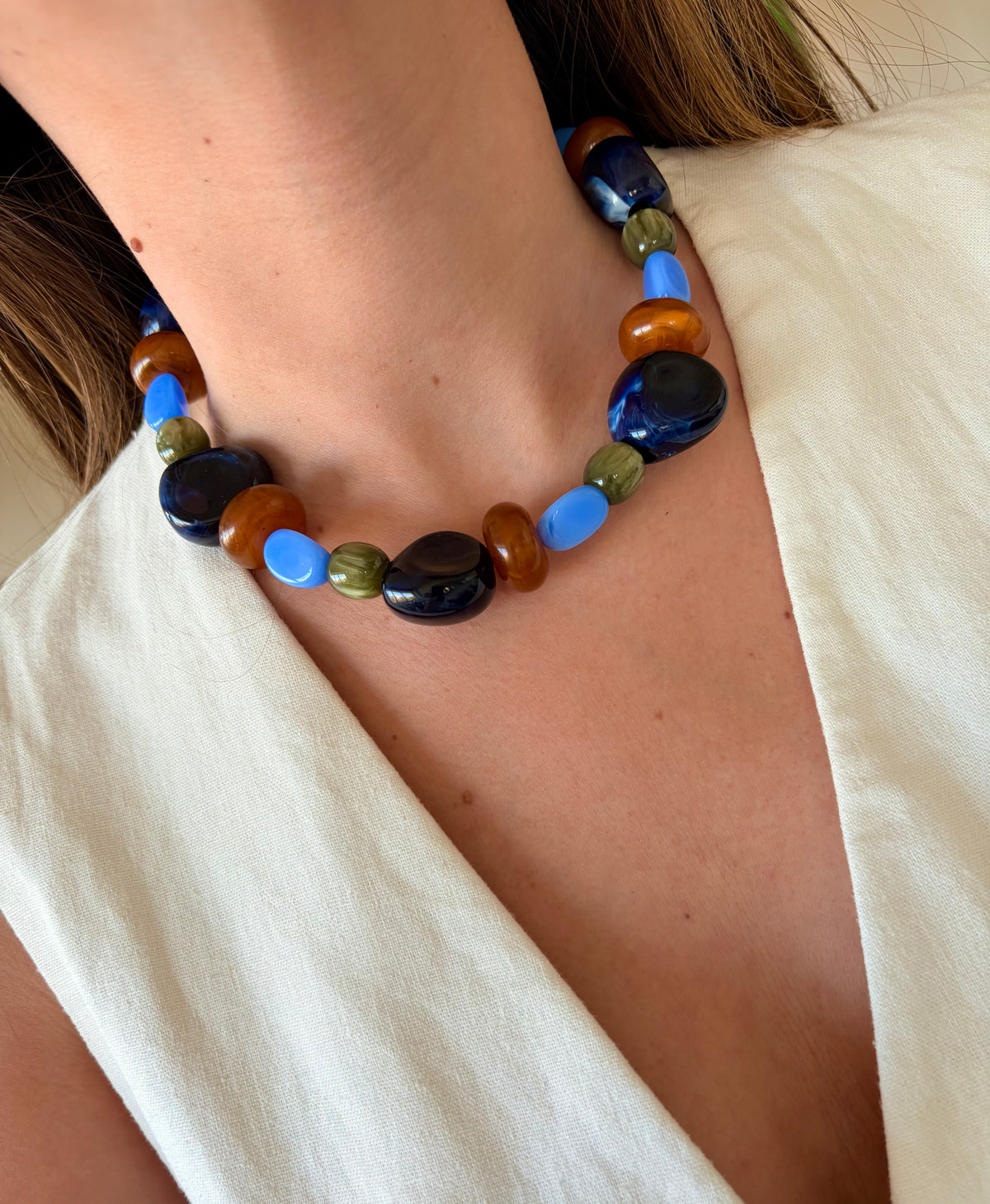 Collar Manon azul