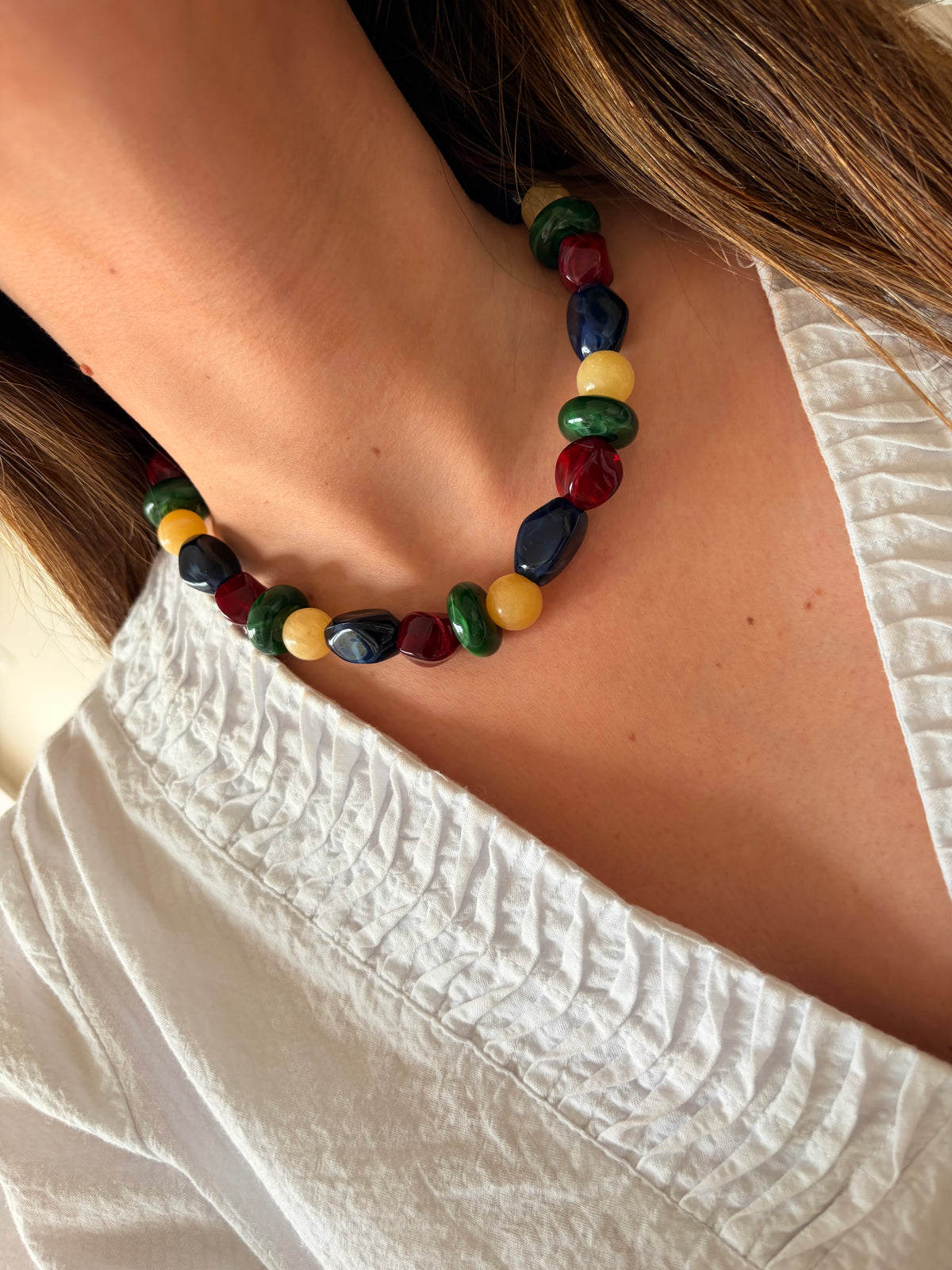 Collar Damaso azul