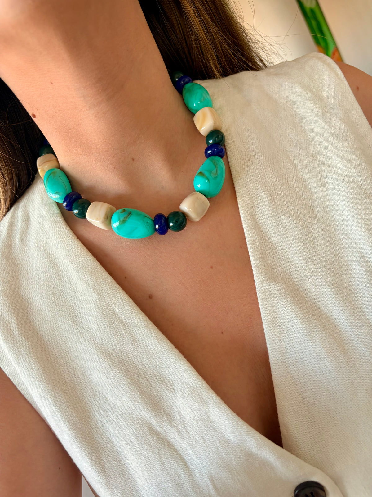 Collar Morales beige