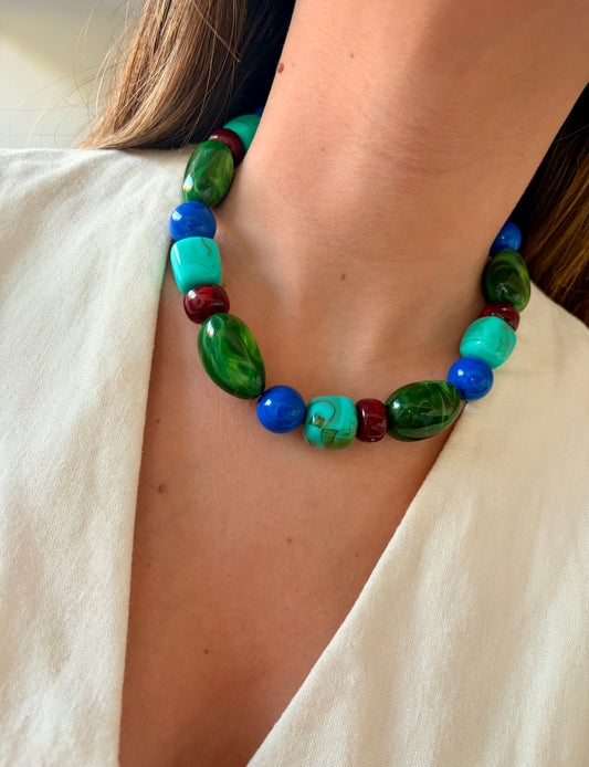 Collar Morales verde