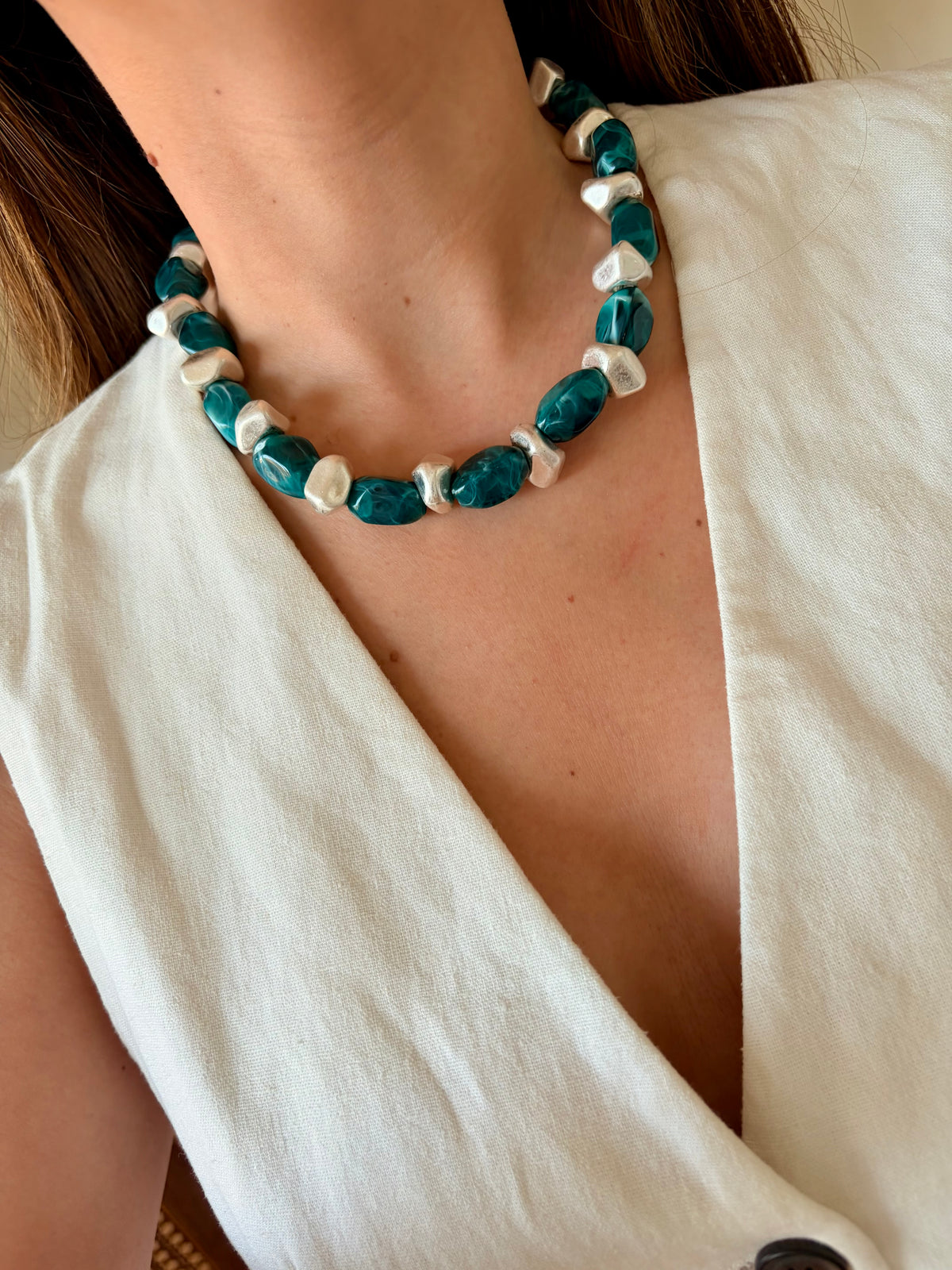 Collar Musas turquesa
