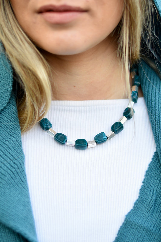 Collar Capri turquesa