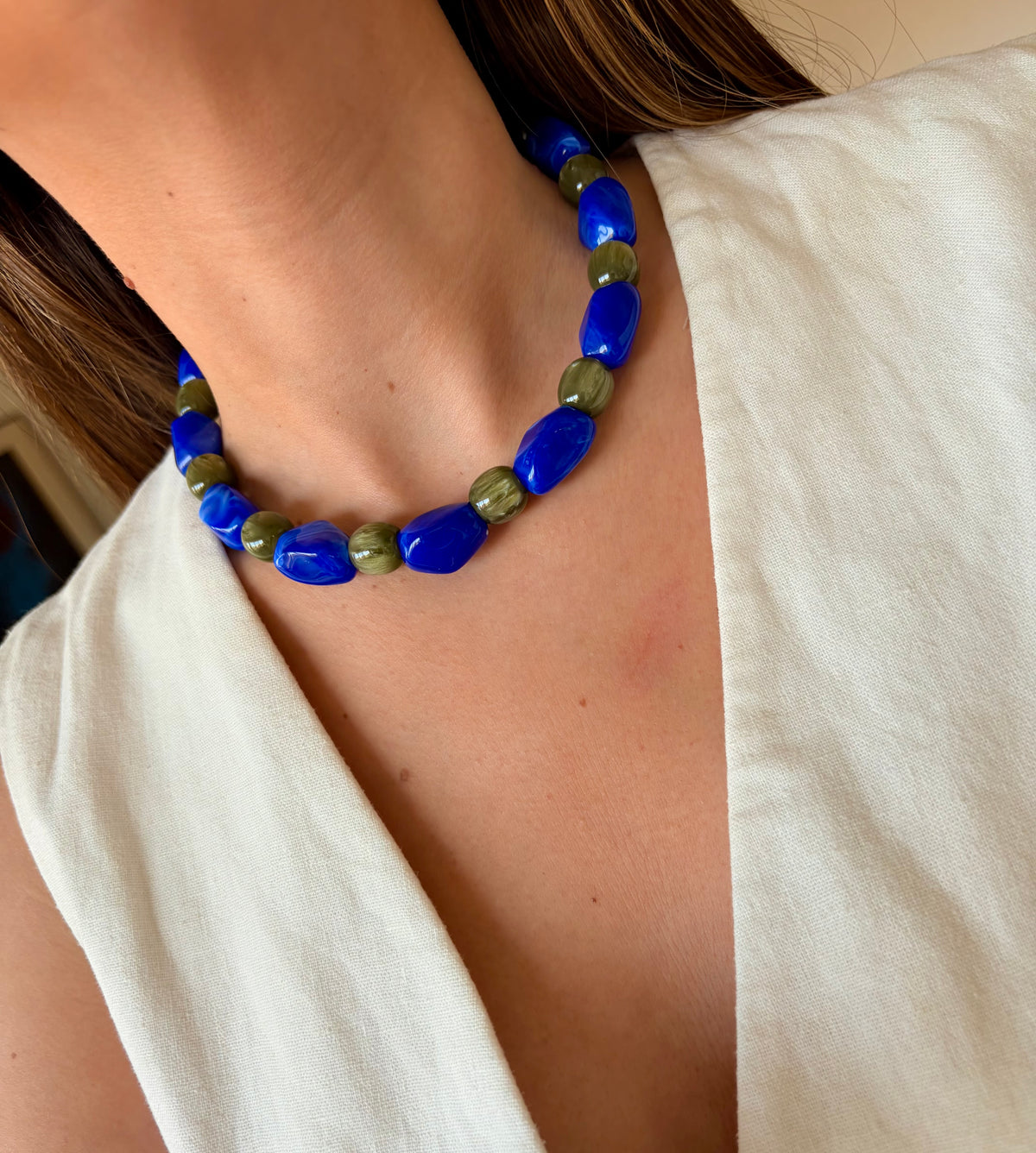 Collar Chemi azul