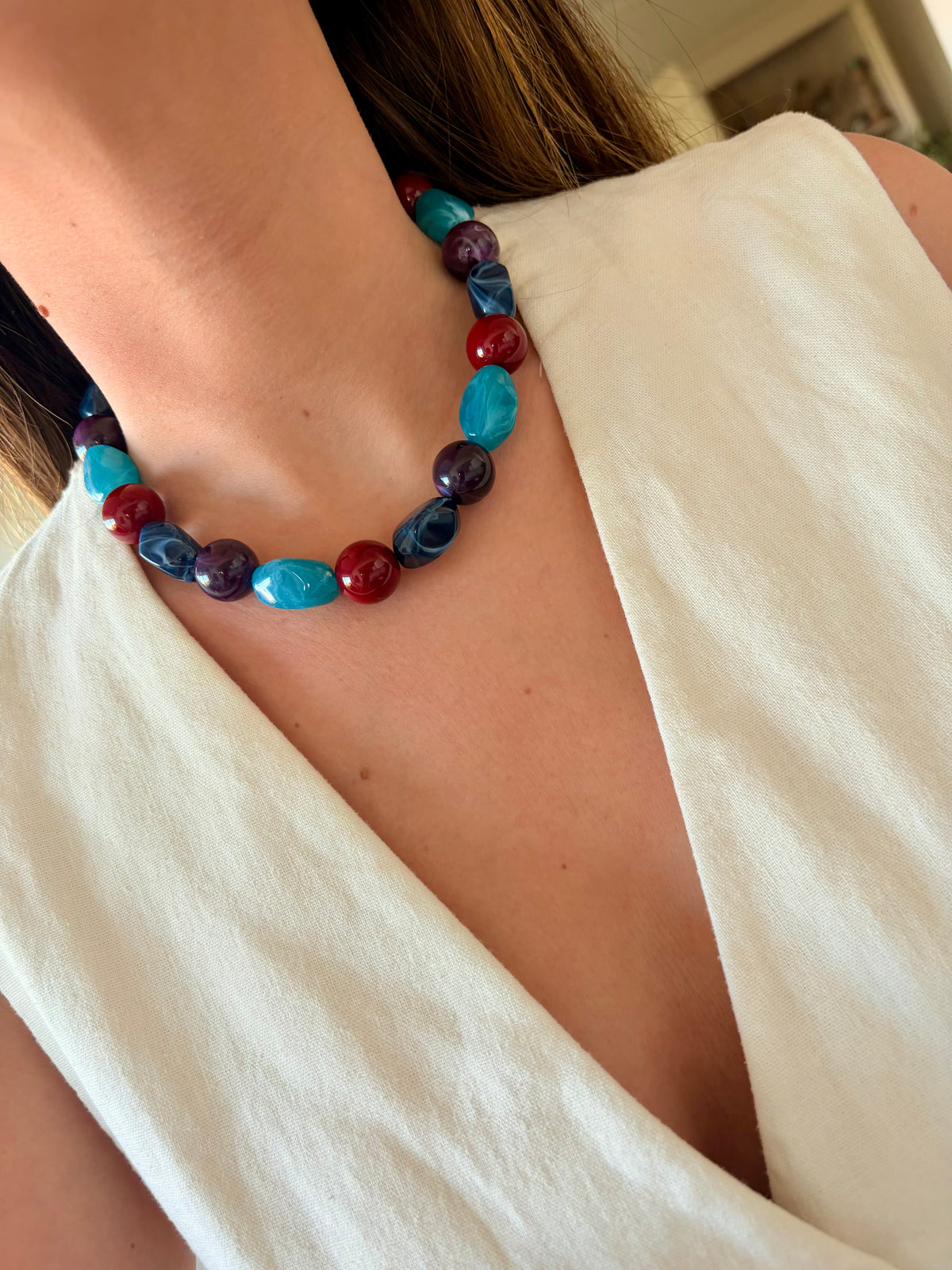Collar Damaso celeste