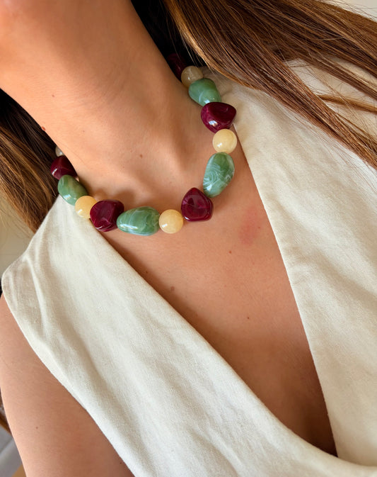 Collar Vera verde agua