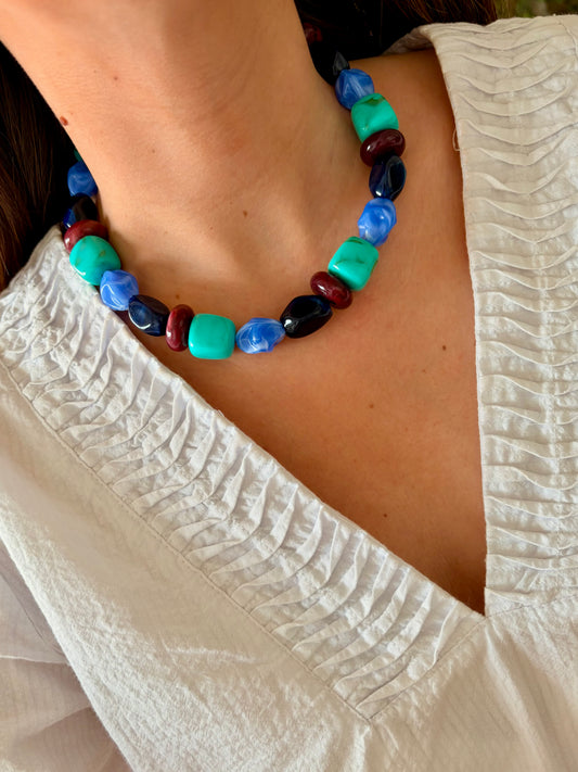 Collar Calipso turquesa