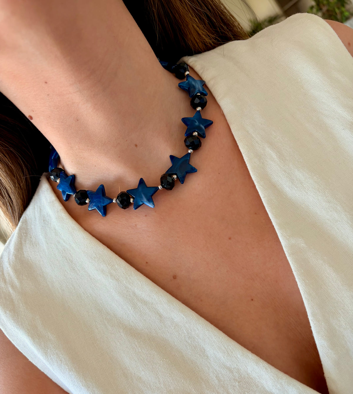 Collar Ancelmo azul