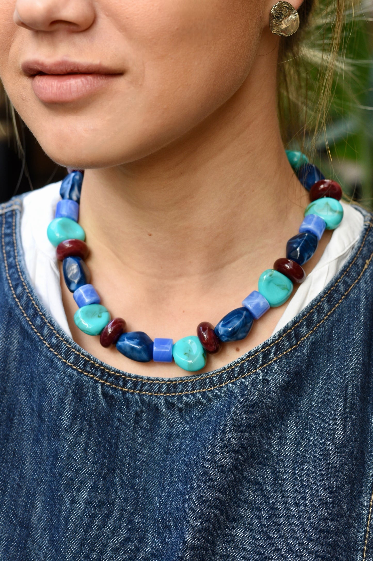 Collar Monaco turquesa