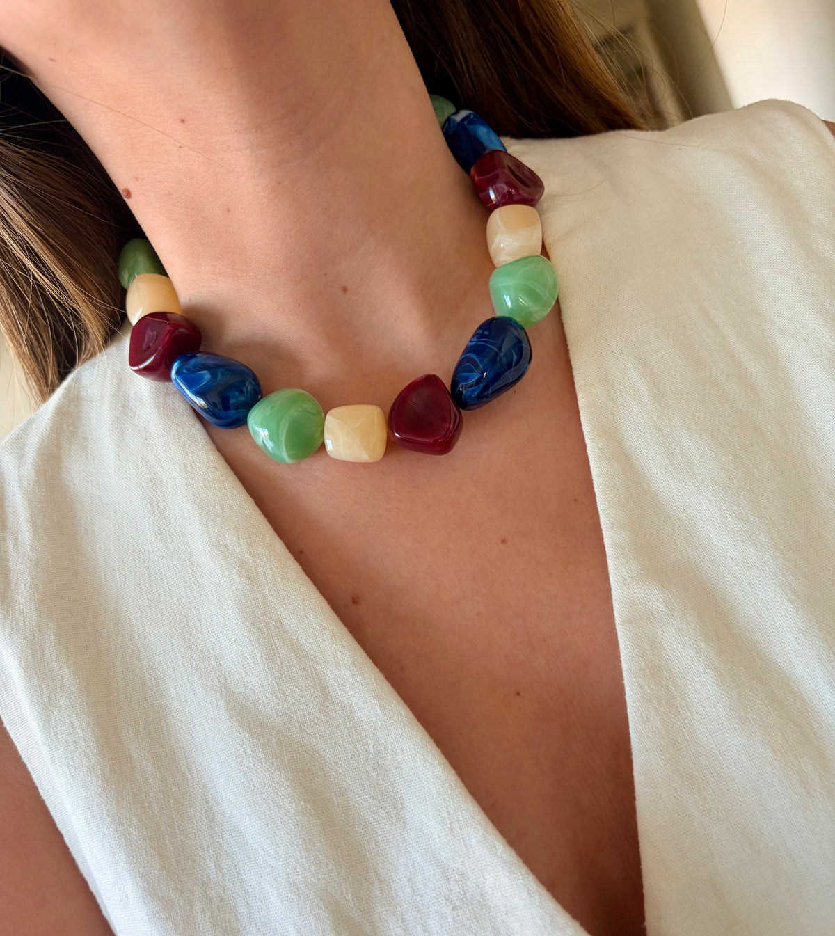 Collar Vera azul