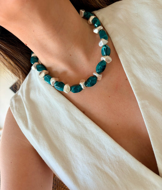 Collar Musas turquesa