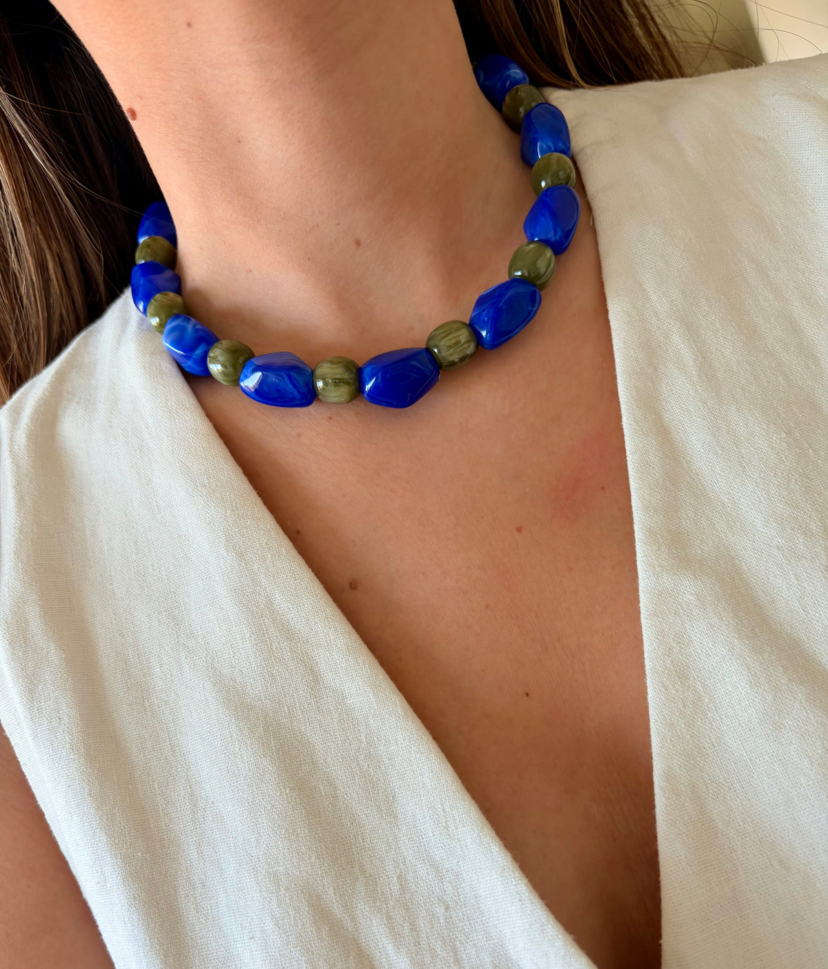 Collar Chemi azul